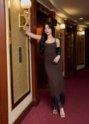 Savia lace knit dress