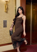 Savia lace knit dress