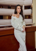 Savia lace knit dress