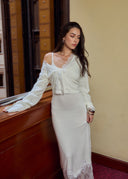Savia lace knit dress