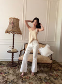 High waist flared jeans