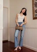 High waist flared jeans