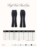 High waist flared jeans