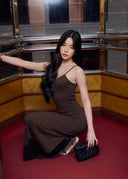 Savia lace knit dress