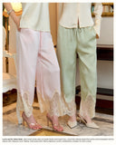 Lace Satin Trousers