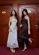 Savia lace knit dress