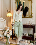 Lace Satin Trousers