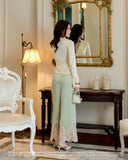 Lace Satin Trousers